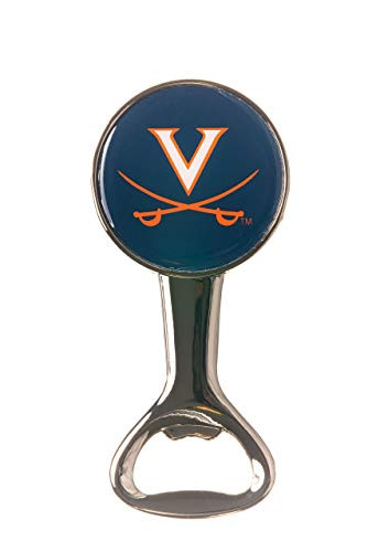 UNIVERSITY OF VIRGINIA/UVA CAVALIERS NCAA ROUND MAGNETIC METAL BOTTLE OPENER