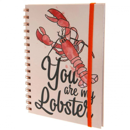 FRIENDS A5 Spiral Notebook - Tu Es Mon Lobster,Pink