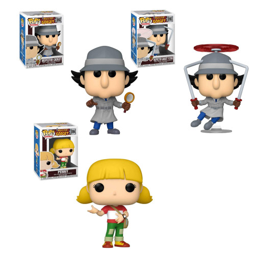 Funko Pop! Set of 3 - Inspector Gadget: Inspector Gadget, Inspector Gadget Flying and Penny