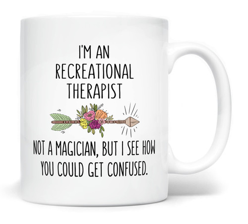 Recreational Therapist CTRS Coffee Mug Magician, 11 Fluid ounces