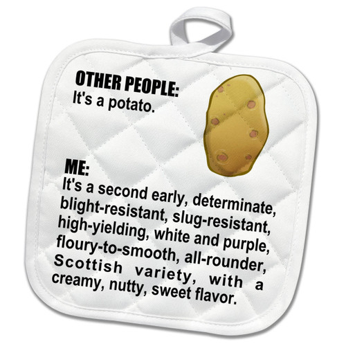 3dRose Funny Potato Growing Expert Vegetable Garden Potatoes Grower... - Potholders (phl-364628-1) 3dRose Funny Potato Growing Expert Vegetable Garden Potatoes Grower... - Potholders (phl-364628-1)