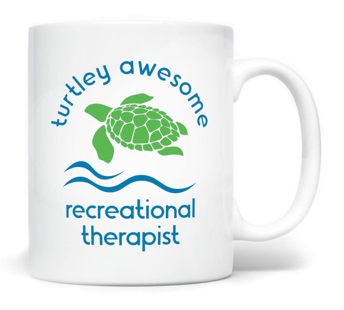Recreational Therapist CTRS Coffee Mug Turtley Awesome, 11 Fluid ounces