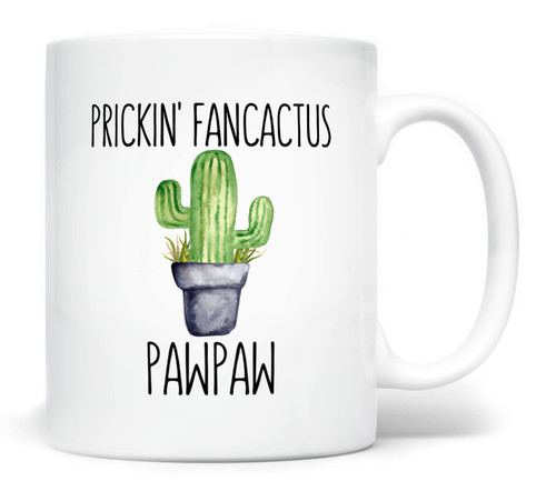 Pawpaw Coffee Mug Prickin' Fancactus, 11 Fluid ounces