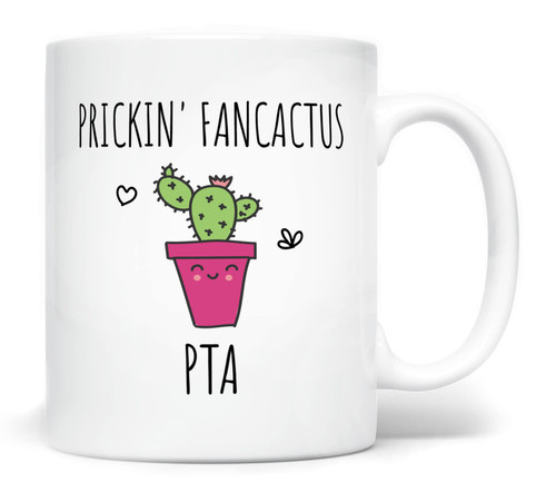 PTA Physical Therapist Assistant Coffee Mug Prickin' Fancactus, 11 Fluid ounces