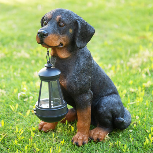 Garden Dog Statues Outdoor Decor, 13" Solar Powered LED Lights Outdoor Statue Garden Decorations Puppy Figurine for Patio, Lawn, Yard Art Decoration, Housewarming Garden Gift Garden Dog Statues Outdoor Decor, 13" Solar Powered LED Lights Outdoor Statue Garden Decorations Puppy Figurine for Patio, Lawn, Yard Art Decoration, Housewarming Garden Gift