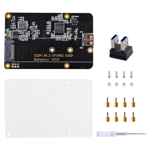 GeeekPi M.2 NVME SSD Storage Expansion Board for Raspberry Pi 4, Only Support M.2 NVME SSD (Pi Board or M.2 NVME SSD NOT Included)
