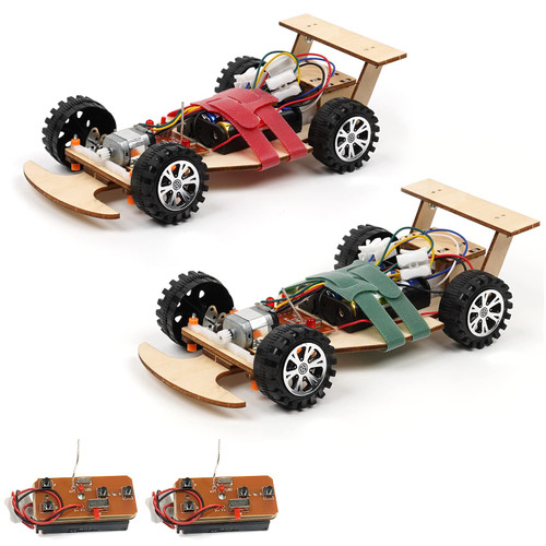 Pica Toys Wooden Wireless Remote R/C F1 Racing Car Science Kit to Build (Racing Pack of 2), Educational STEM Project Science Kit for Kids Aged 9-16, Ideal Gift for Children Boys and Girls