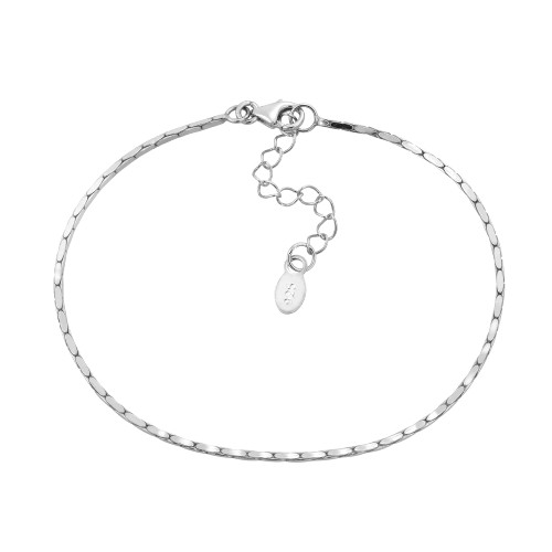 AeraVida Stylish Casual Oval Rope Link Chain 6.5-inch .925 Sterling Silver Simple Bracelet ? Sterling Silver Bangle Bracelet | Bangle Bracelets for Women | Sterling Silver Bracelets | Jewelry Gifts for Women