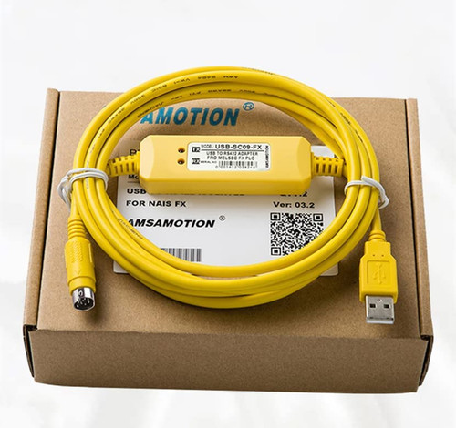 GOOFFY USB-SC09-FX FX-USB-AW for FX1N FX2N FX1S FX3U Series PLC Programming Cable Data Download Cable Cable
