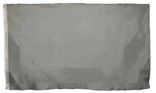 AES Grey Gray Solid Color Plain 3'x5' Polyester Premium Quality Fade Resistant Flag Banner Grommets