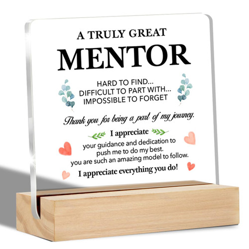 Thank You Mentor Gifts a Truly Great Mentor Clear Desk Decorative Sign Mentor Appreciation Gift for Birthday Retirement Leaving Acrylic Sign with Stand Table Plaque Sign Keepsake Thank You Mentor Gifts a Truly Great Mentor Clear Desk Decorative Sign Mentor Appreciation Gift for Birthday Retirement Leaving Acrylic Sign with Stand Table Plaque Sign Keepsake