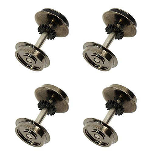 HP0187 4 PCS 38'' Metal Wheel Set Without Adhesive for Model Train HO Scale DC Wheels Model Building kit DIY Accessories