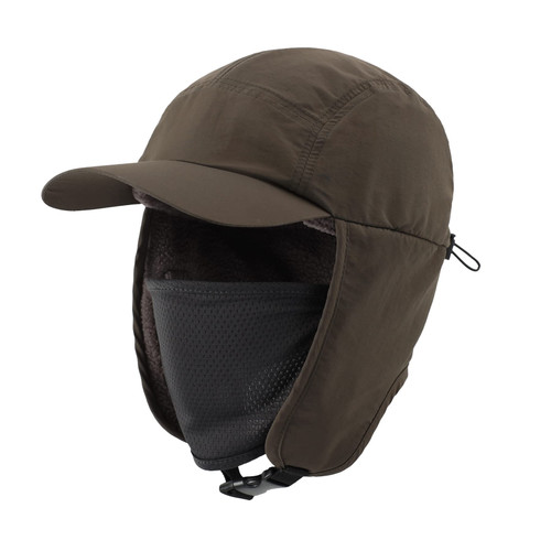 Home Prefer Waterproof Mens Winter Hats with Brim Fleece Earflaps Hat Full Cover Trapper Cap with Visor Army Green Home Prefer Waterproof Mens Winter Hats with Brim Fleece Earflaps Hat Full Cover Trapper Cap with Visor Army Green