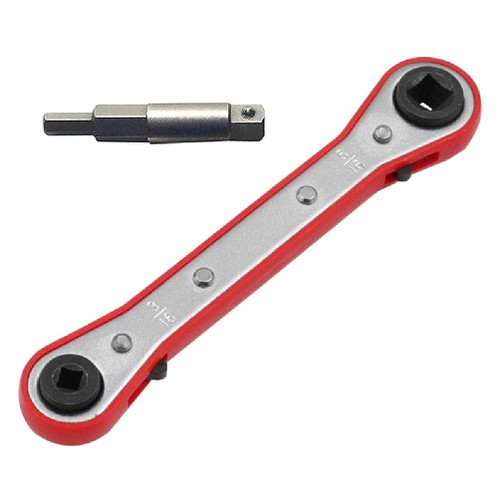 Hvac Service Wrench Refrigeration Service Wrench 1/4" 3/8" 3/16" 5/16" Ratcheting Service Wrench Air Conditioning ratchet wrench