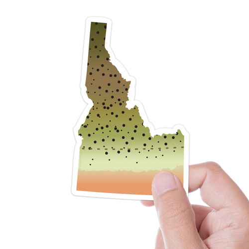 Idaho Cutthroat Trout Fly Fishing Sticker, Vinyl Trout Fishing Sticker for Hydroflask | ID Trout Sticker for Fisherman, Fly Fisher Decals Idaho Cutthroat Trout Fly Fishing Sticker, Vinyl Trout Fishing Sticker for Hydroflask | ID Trout Sticker for Fisherman, Fly Fisher Decals