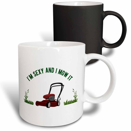 3dRose Im Sexy and I Mow it Funny Mowing Garden Pun Gardening Gardener Humor - Mugs (mug-366736-3) 3dRose Im Sexy and I Mow it Funny Mowing Garden Pun Gardening Gardener Humor - Mugs (mug-366736-3)