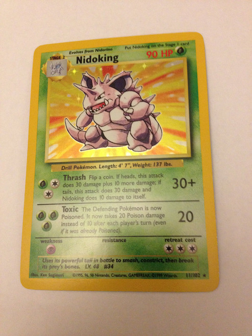 Pokemon - Nidoking (11/102) - Base Set - Holo