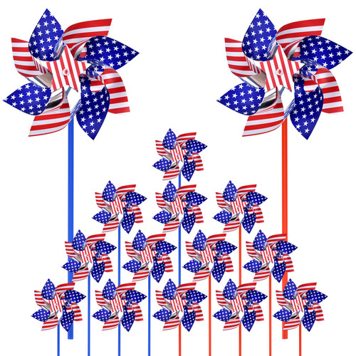 4th of July Decorations Outdoor 15pcs DIY American Patriotic Stars and Stripes Pinwheels,Fourth of July Memorial Day Independence Day Patriotic Party Decor Favors Accessories for Home Outdoor Yard 4th of July Decorations Outdoor 15pcs DIY American Patriotic Stars and Stripes Pinwheels,Fourth of July Memorial Day Independence Day Patriotic Party Decor Favors Accessories for Home Outdoor Yard