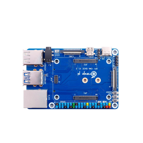 Orange Pi Compute Module 4 Base Board Rich Interface for Raspberry Pi CM4, Orange Pi CM4, 40Pin GPIO Interface Standard CM4 Connector Gathering Kinds of Onterfaces
