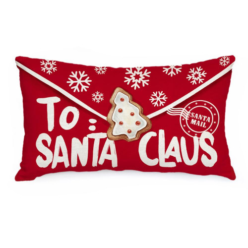 AACORS Christmas Pillow Cover 12X20 Inch Santa Mail to?Santa Claus Tree Snowflake Decoration Holiday Farmhouse Winter Pillow Case Decor for Home Sofa Couch?Red? AA312-12 AACORS Christmas Pillow Cover 12X20 Inch Santa Mail to?Santa Claus Tree Snowflake Decoration Holiday Farmhouse Winter Pillow Case Decor for Home Sofa Couch?Red? AA312-12