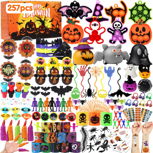 Halloween Party Favors for Kids,Halloween Toys Bulk,Halloween Goodie Bag Fillers,Halloween Favors for Kids Classroom Prize