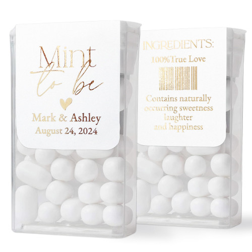 XOXOKristen 25 PCS Personalized Mint to be Tic Tac stickers for Party Favors in Gold, Silver or Rose Gold, Custom Wedding favor mint labels for mini tic tac packs Bulk labels for favors - LABELS only XOXOKristen 25 PCS Personalized Mint to be Tic Tac stickers for Party Favors in Gold, Silver or Rose Gold, Custom Wedding favor mint labels for mini tic tac packs Bulk labels for favors - LABELS only