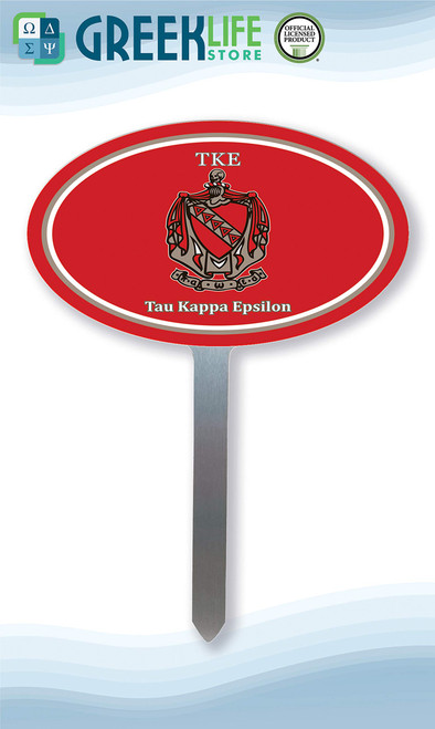 Tau Kappa Epsilon Yard Oval Sign Tau Kappa Epsilon Yard Oval Sign