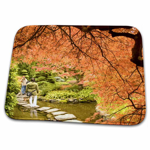 3dRose Japanese Garden, Butchart Gardens, Victoria, BC-CN02... - Dish Drying Mats (ddm-72745-1)