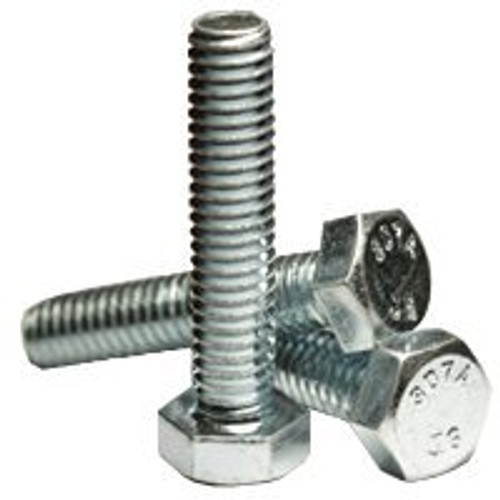 5/16"-18x2",(FT) A307 GRADE A HEX TAP BOLT, ZINC CR+3 (INCH) (QUANTITY: 50) Size: 5/16"-18 | Length: 2" | | Fully Threaded