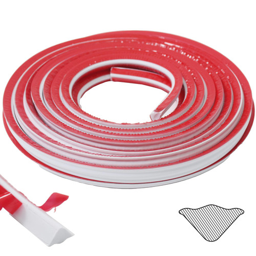 JSIWOTH 32.8 Ft Molding Trim Peel and Stick, Flexible Wall Trim Self Adhesive, Waterproof Tile Edge Trim for Kitchen Backsplash, Floor, Ceiling, Wall Corner, Baseboard Bright White