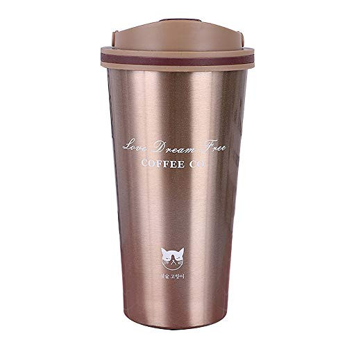 Stainless Steel Coffee Mug, Coffee Travel Mugs With Handle/Portable Thermal Cup Leakproof Double Walled Vacuum Insulated BPA Free Travel Coffee Tumbler With Lid 16oz