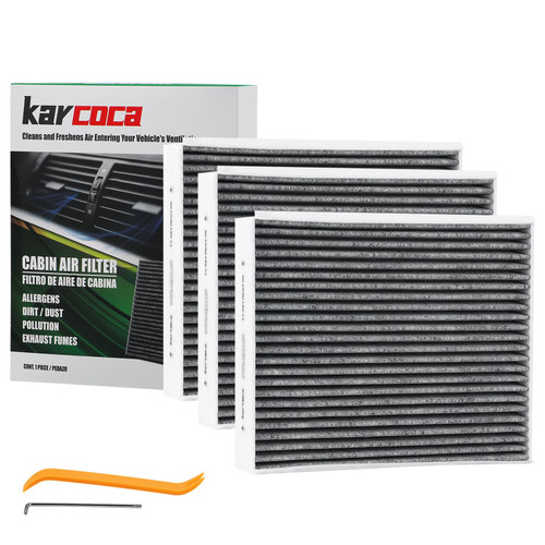 FL3Z19N619A (CF12150) Premium Cabin Air Filter With Activated Carbon Compatible with Ford F-150 F-250 F-350 F-450 F-550 SUPER DUTY 2015-2022 (3 Pack) FL3Z19N619A (CF12150) Premium Cabin Air Filter With Activated Carbon Compatible with Ford F-150 F-250 F-350 F-450 F-550 SUPER DUTY 2015-2022 (3 Pack)