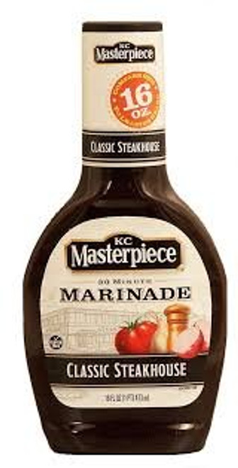 KC Masterpiece, 30-Minute Marinade, Classic Steakhouse Sauce, 16-Ounce Bottle (Pack of 3) KC Masterpiece, 30-Minute Marinade, Classic Steakhouse Sauce, 16-Ounce Bottle (Pack of 3)