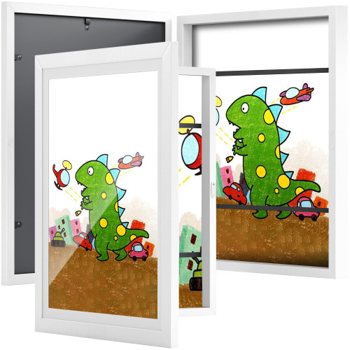BAIJIALI 2 Packs White Kids Art Frames for Kids Artwork Frames Changeable Display 8.5x11 with Mat or 9x12 without Mat,Picture Frame for Kids Artwork Front Opening Holds 150 Horizontal &Vertical For Kids Drawings BAIJIALI 2 Packs White Kids Art Frames for Kids Artwork Frames Changeable Display 8.5x11 with Mat or 9x12 without Mat,Picture Frame for Kids Artwork Front Opening Holds 150 Horizontal &Vertical For Kids Drawings