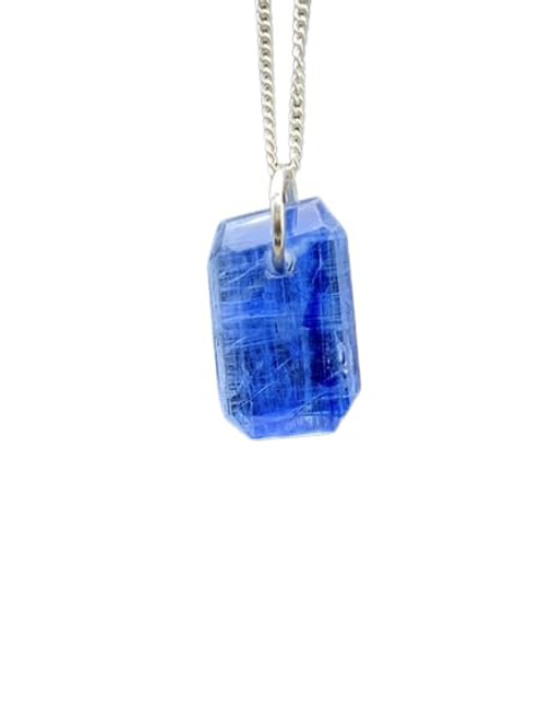23.70 TCW Himalayan Blue Kyanite Crystal Pendant With Chain, Blue Kyanite Gemstone Pendant, Crystal Necklace, Healing Chakra Crystal, Handmade Silver Jewelry 23.70 TCW Himalayan Blue Kyanite Crystal Pendant With Chain, Blue Kyanite Gemstone Pendant, Crystal Necklace, Healing Chakra Crystal, Handmade Silver Jewelry