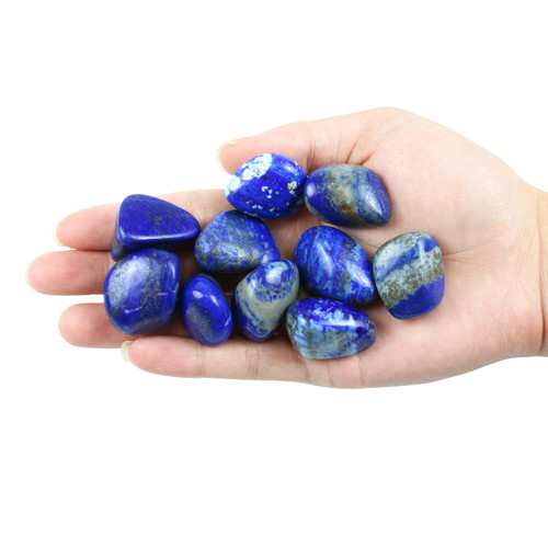 Namzi 10 Packs of Brazilian Tumbled Polished Natural Lapis Lazuli Crystals, Crystals and Healing Stones Quartz Bulk for Wicca, Reiki, Healing Energy, Chakra Stones, Witchcraft Supplies(0.5LB) Namzi 10 Packs of Brazilian Tumbled Polished Natural Lapis Lazuli Crystals, Crystals and Healing Stones Quartz Bulk for Wicca, Reiki, Healing Energy, Chakra Stones, Witchcraft Supplies(0.5LB)