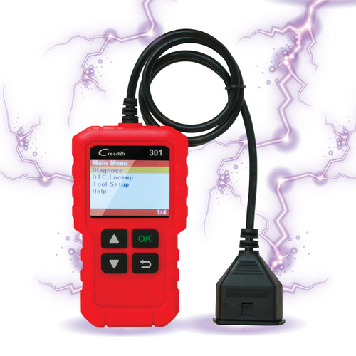 LAUNCH Creader 301 OBD2 Scanner, Car Code Reader with Full OBD2 Functions, Check Engine Light Car Diagnostic Tool, O2 Sensor/EVAP System/Smog Test/I/M Readiness Car Scanner, Lifetime Free Update