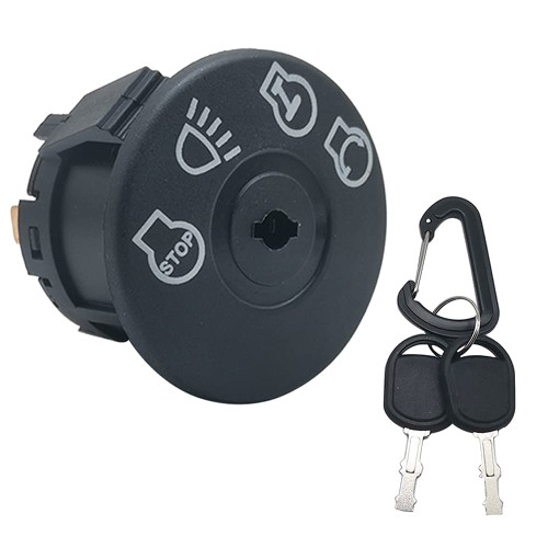 Tabazy Starter Ignition Switch with Key 4-Position 7-Terminals Works with Cub Cadet,Husqvarna,John Deere,MTD Lawn Mower Replace 725-1741,925-1741,532163968,532175566,163968,GY20074,175442