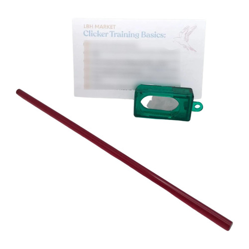 LBH MARKET Bird Clicker Training Kit with Pet Clicker and Training Stick Great for Bonding and Trick Training Birds