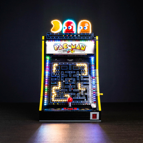 Bourvill LED Light Kit for Lego PAC-Man Arcade 10323, Creative Lighting Compatible with Lego 10323-Classic Version (Lights Kit Without Model)