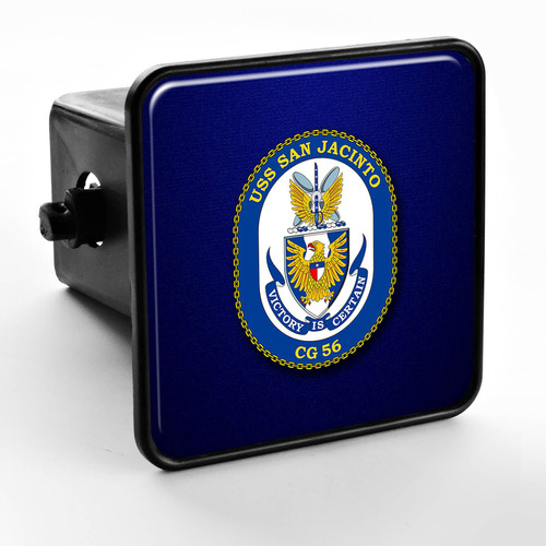 ExpressItBest Trailer Hitch Cover - US Navy USS San Jacinto (CG 56), Cruiser Emblem (Crest)