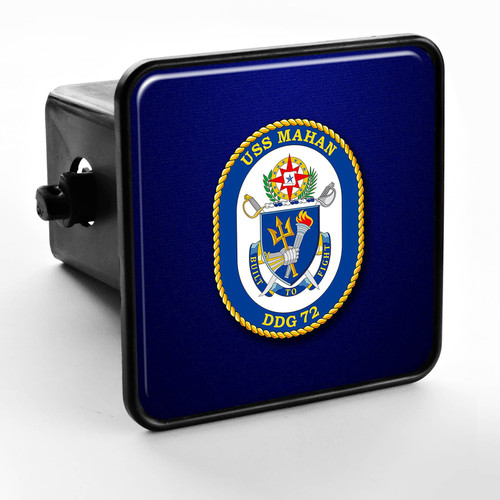 Trailer Hitch Cover - US Navy USS Mahan (DDG 72), Destroyer Emblem (Crest)