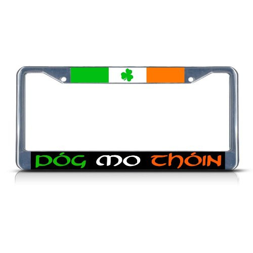 Fastasticdeals Pog Mo Thoin Irish Ireland Heavy License Plate Frame Tag Holder Cover