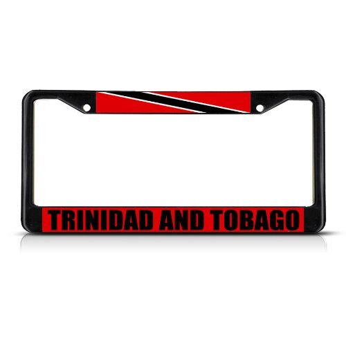 Fastasticdeals Trinidad and Tobago Flag License Plate Frame Tag Holder Cover