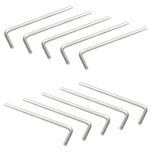 Litoexpe 10 Pieces 1/8" Hex Key Wrench, L Shape Allen Wrench, Chrome Vanadium Steel