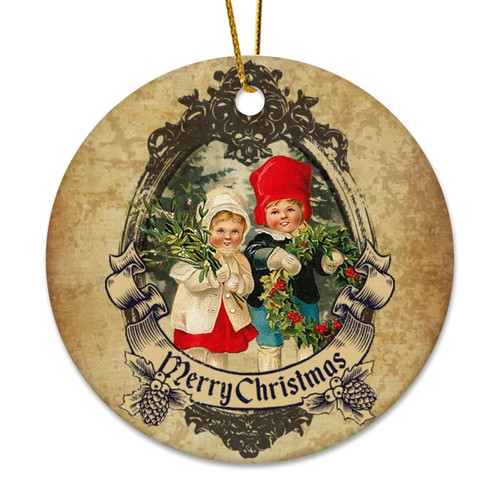 Retro Merry Christmas Ceramic Xmas Ornament Keepsake Two-Side Printed 3in Funny Round Porcelain Keepsake for Winter Holiday Home Decor Xmas Ceramic Ornament Christmas to Grandparents Retro Merry Christmas Ceramic Xmas Ornament Keepsake Two-Side Printed 3in Funny Round Porcelain Keepsake for Winter Holiday Home Decor Xmas Ceramic Ornament Christmas to Grandparents