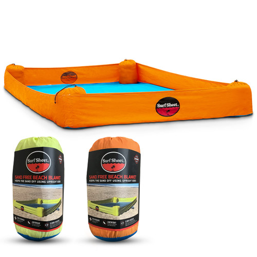 Surf Sheet Sandproof Beach Blanket - Oversize Large Outdoor Picnic Blanket for Beaches & Camping - Portable Family Beach Blanket Waterproof Sandproof for Parks, Travel, Vacation Essentials(Orange) Surf Sheet Sandproof Beach Blanket - Oversize Large Outdoor Picnic Blanket for Beaches & Camping - Portable Family Beach Blanket Waterproof Sandproof for Parks, Travel, Vacation Essentials(Orange)