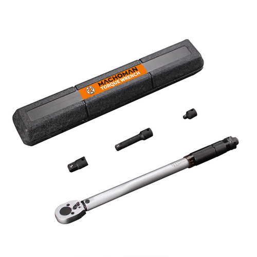 MACHOMAN TQW304 3/8" Drive Click Torque Wrench Set (10-80 ft.-lb)
