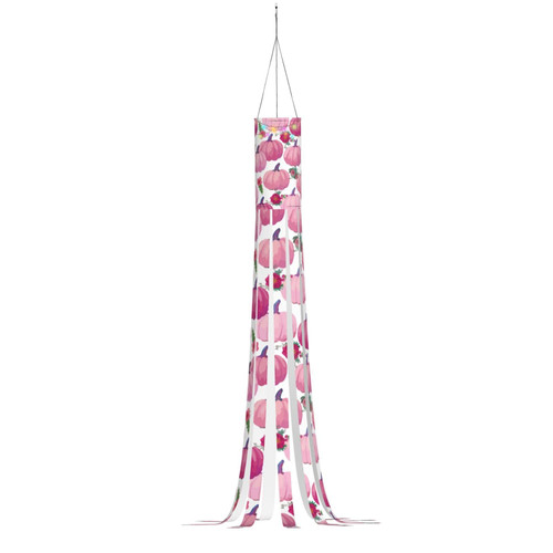 Halloween Windsock Pink-Pumpkins-Thanksgiving Christmas Halloween Outdoor Hanging Decor for Yard Patio Garden