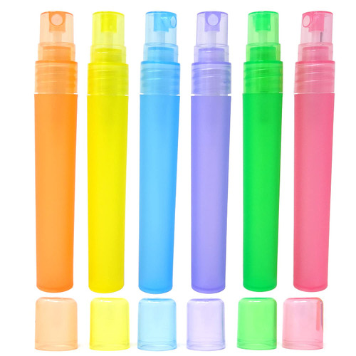 HONBAY 12PCS Frosted Plastic Empty Perfume Spray Bottles Refillable Mist Spray Bottles Portable Travel Mini Spray Container with Atomizer Pumps for Perfume Lotion (6 Color, 10ML) HONBAY 12PCS Frosted Plastic Empty Perfume Spray Bottles Refillable Mist Spray Bottles Portable Travel Mini Spray Container with Atomizer Pumps for Perfume Lotion (6 Color, 10ML)